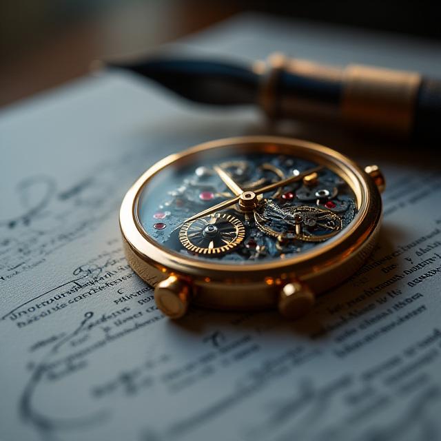 Макросъемка часового механизма и юридических документов