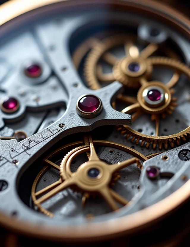 Детальный план механизма мужских часов